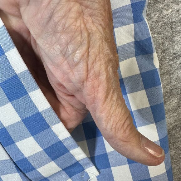 St Johns Bay Jacket Womens xxl 2xl Blue Gingham Checkered work suit jacket - Picture 9 of 12